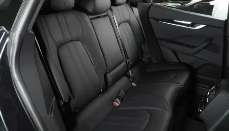 Black leather seats